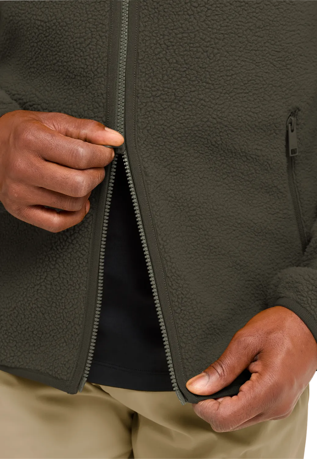 Jack Wolfskin Lite Curl FZ M polaire homme zippée