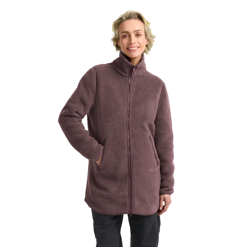 Jack Wolfskin High Curl Coat W manteau femme sherpa chaud