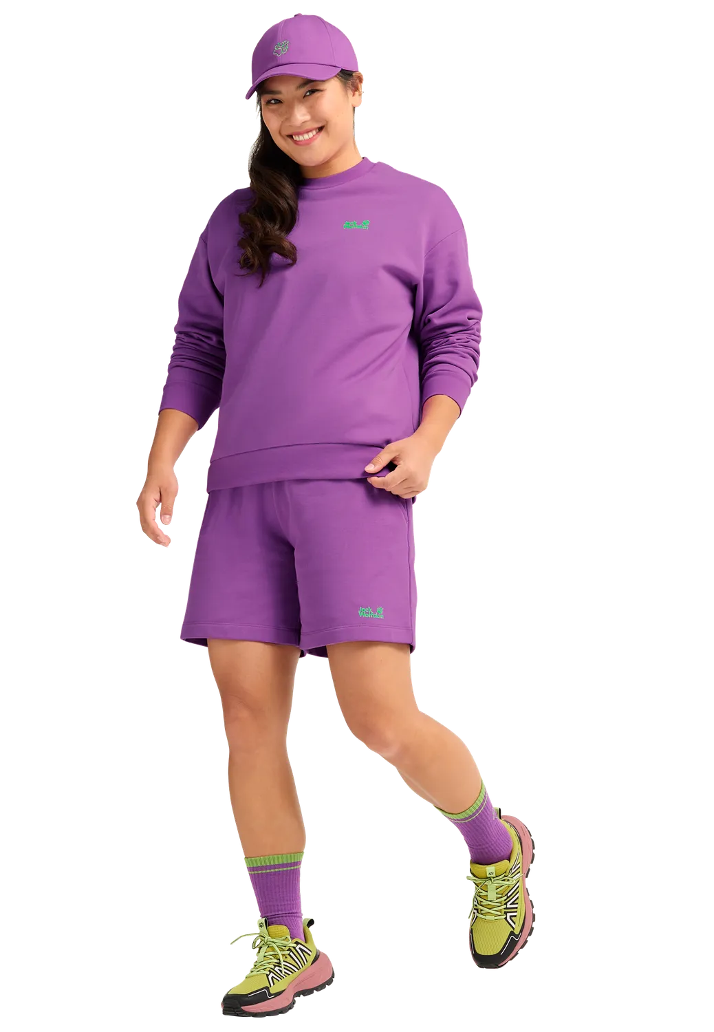 Jack Wolfskin Celebrate Paw Crewneck W sweat femme col rond coton