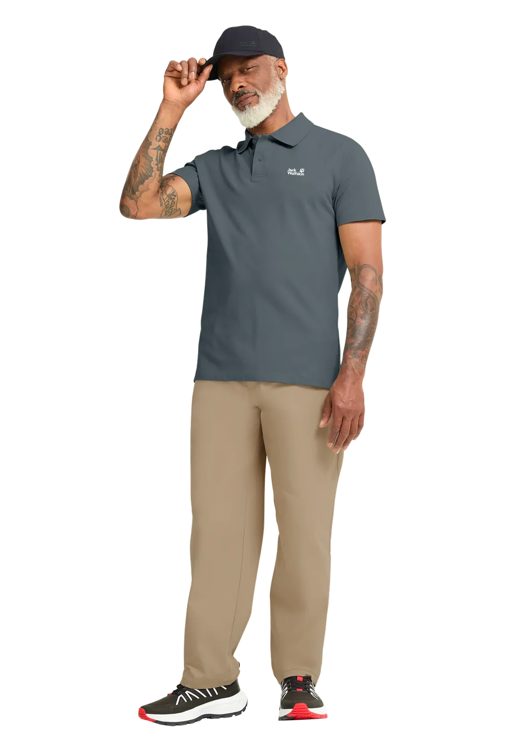 Jack Wolfskin Essential Polo M polo homme coton