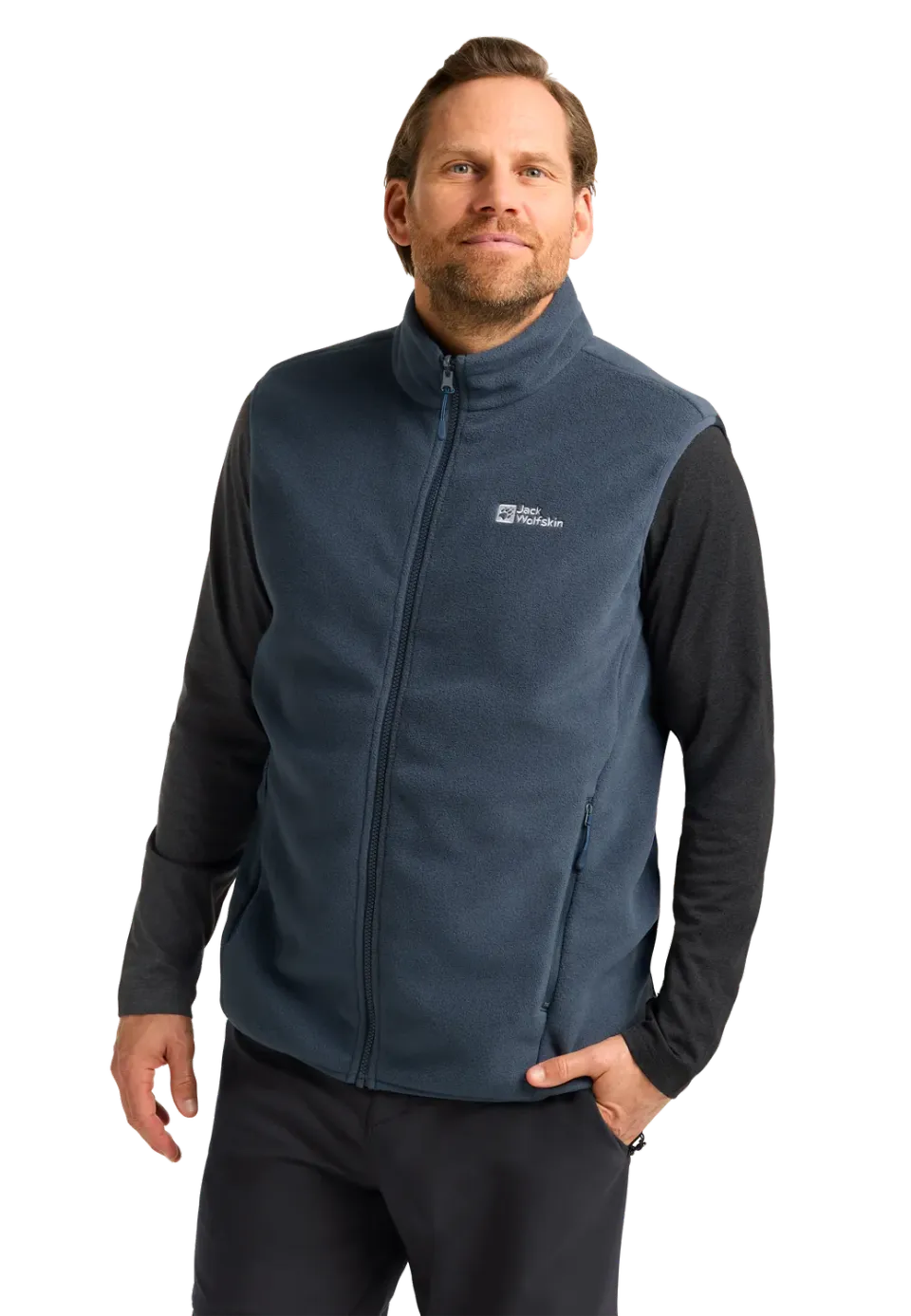 Jack Wolfskin Waldsteig FZ Vest M gilet polaire homme recyclé