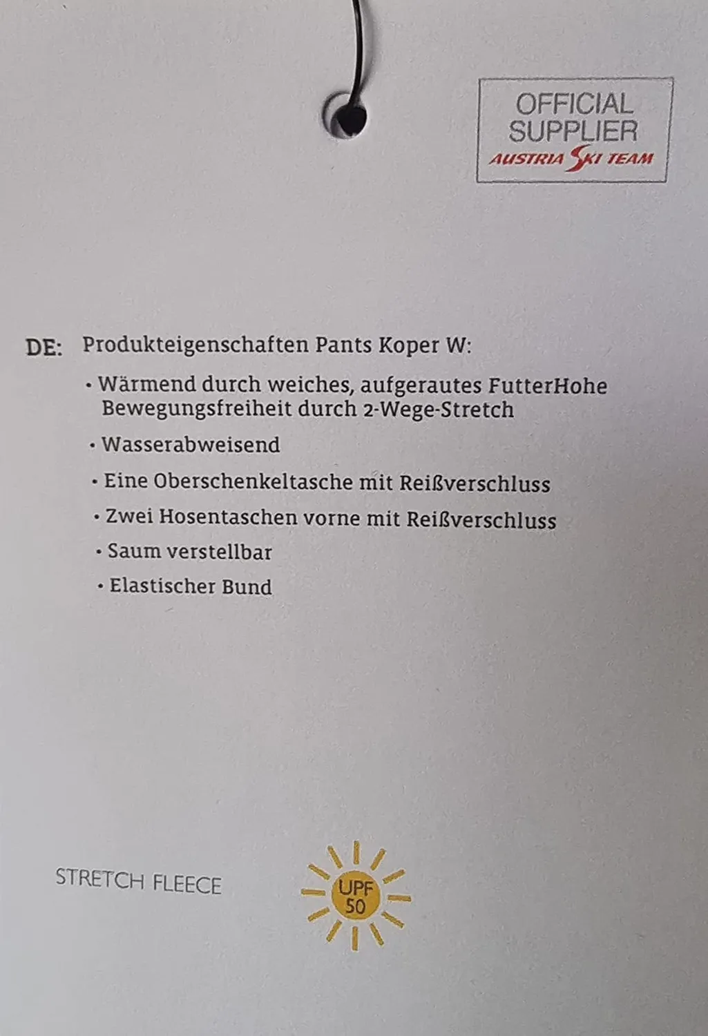 Schöffel Koper pantalon rando hiver stretch doublé