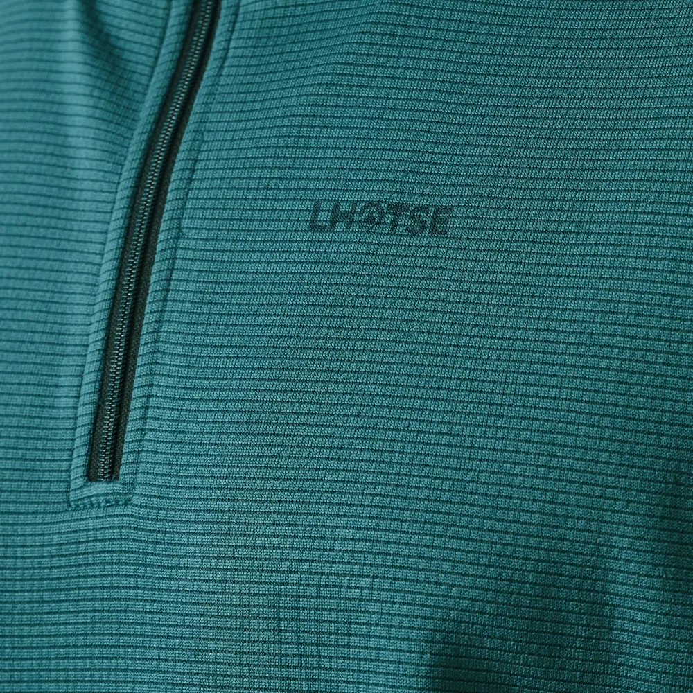 Lhotse Jawad Balsam polaire demi-zip verte grid homme