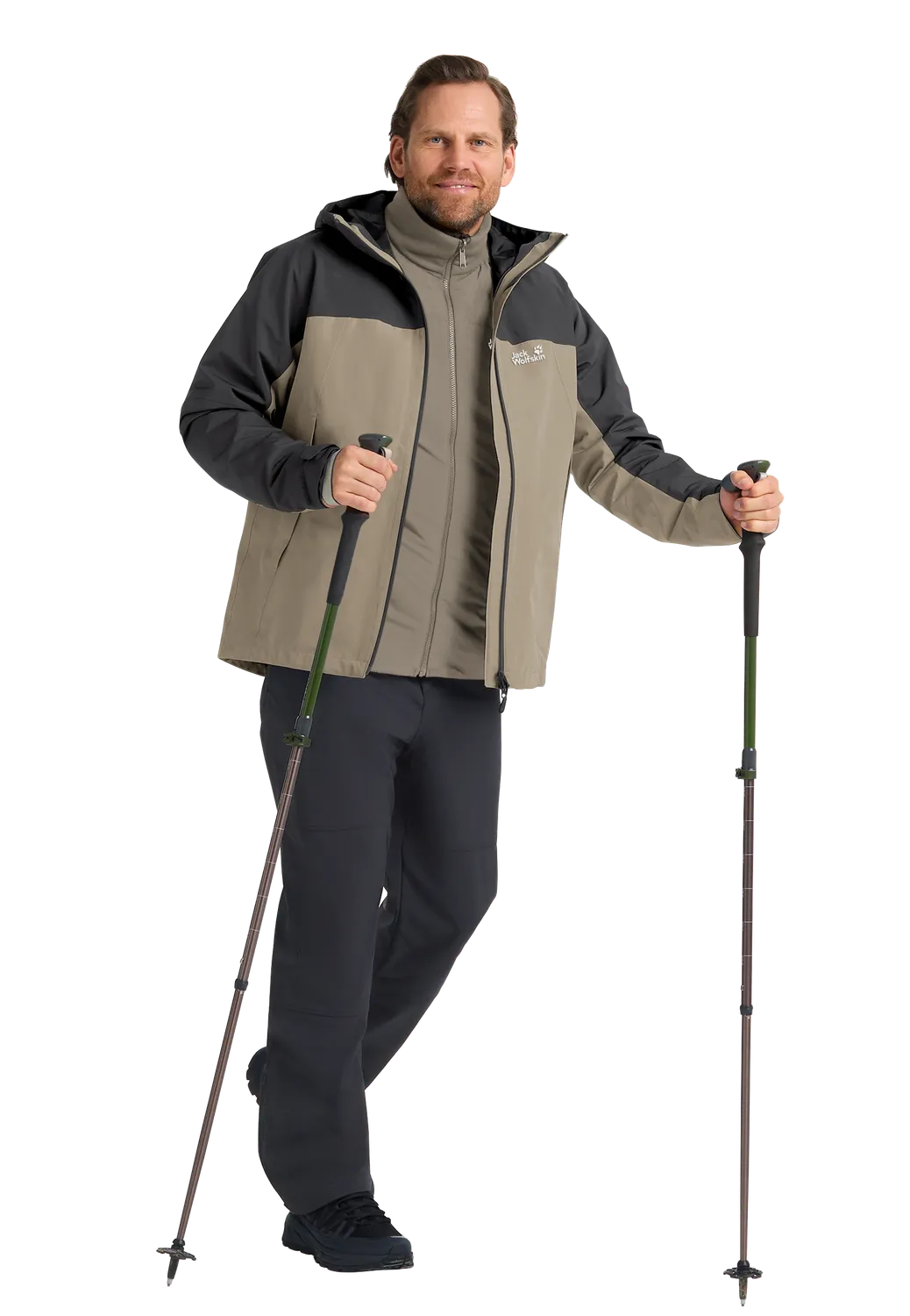 Jack Wolfskin Wild Places 3in1 veste homme imperméable