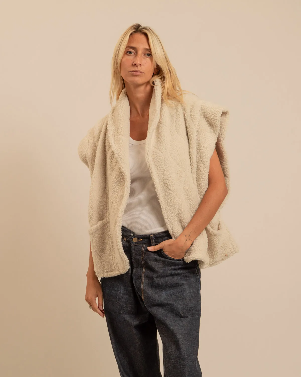 AOKYANOS Brooklyn Sherpa veste crème taille unique