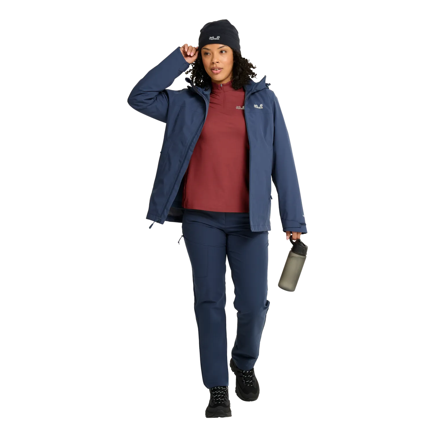 JACK WOLFSKIN TRAIL HZ W chemise femme zip