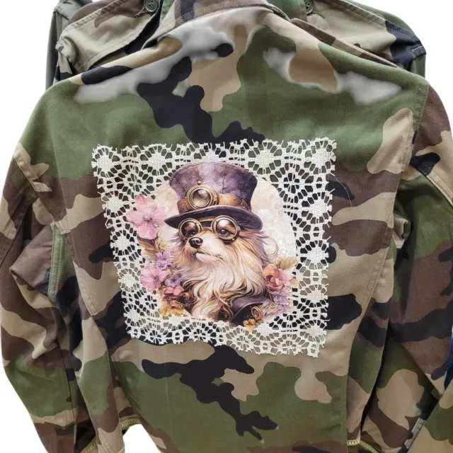 La Fée Bidule Dog veste militaire camouflage