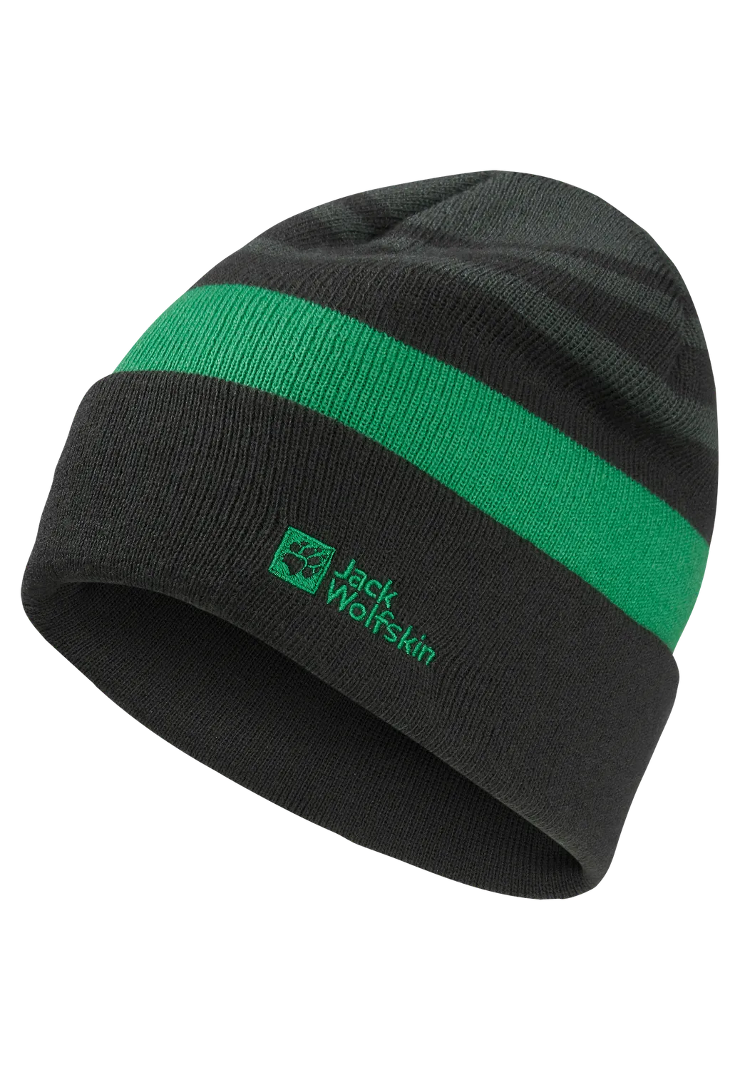 Jack Wolfskin Stripy Knit Beanie K bonnet chaud acrylique