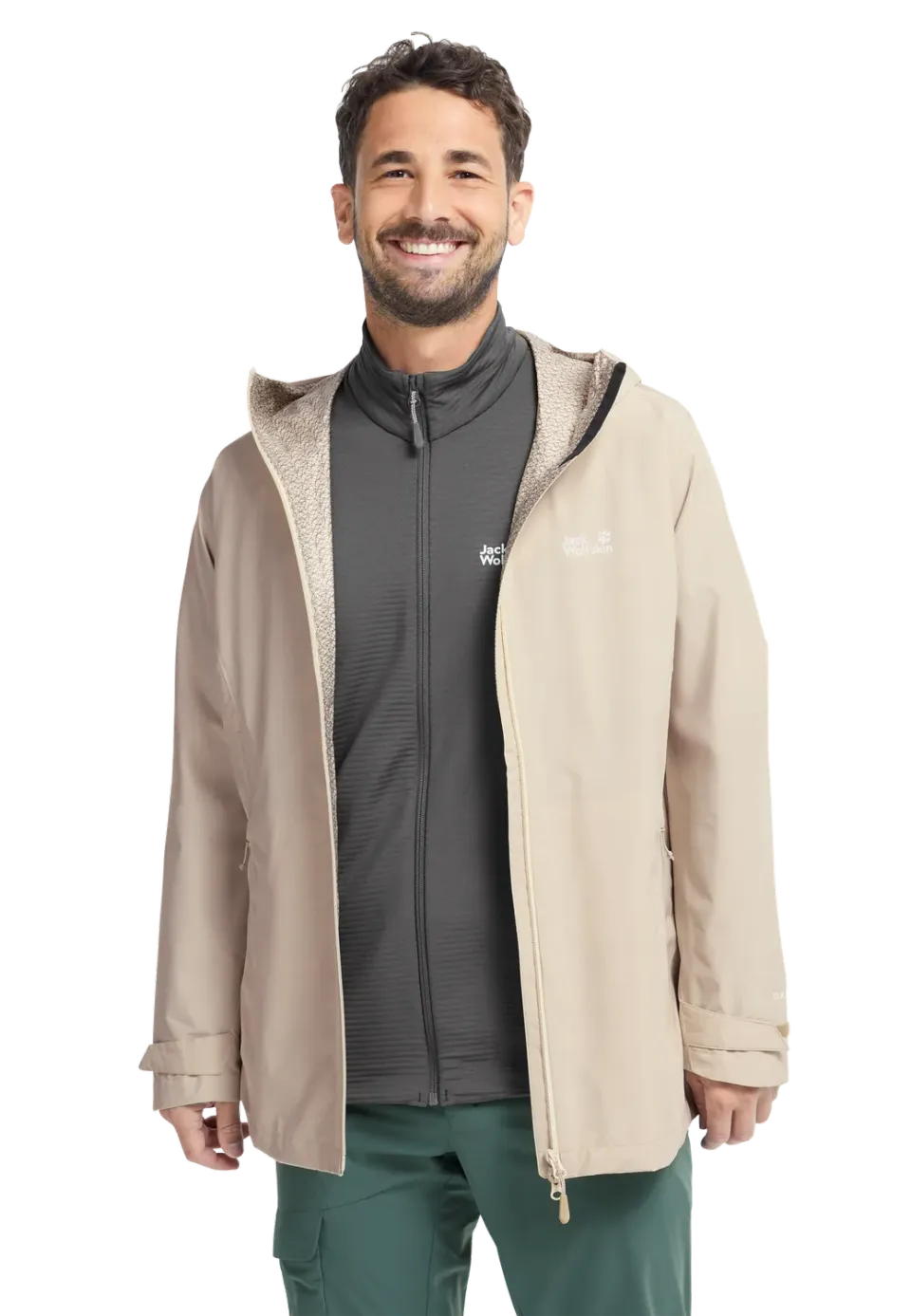 Jack Wolfskin Litestride 3in1 veste homme imperméable
