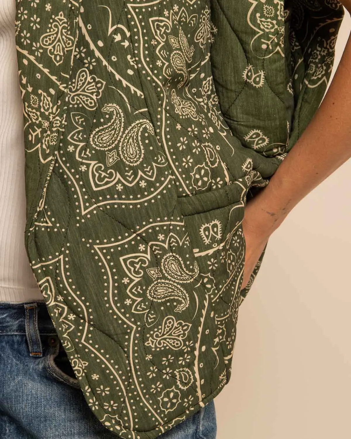 AOKYANOS Brooklyn gilet Bandanas Kaki viscose