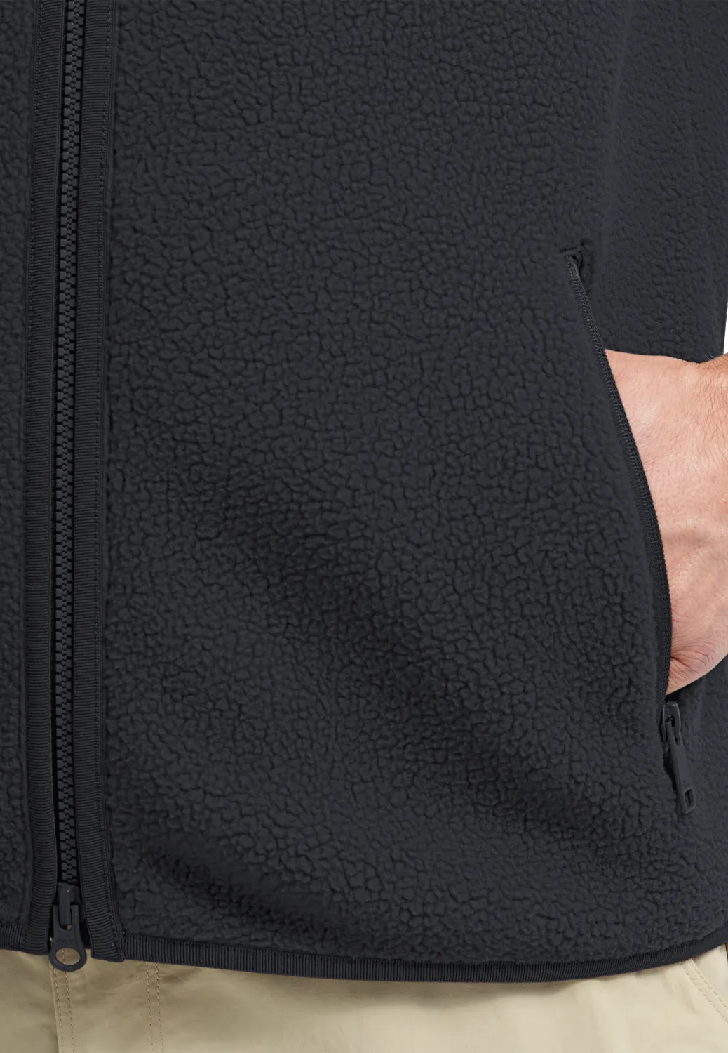 Jack Wolfskin Lite Curl Vest M gilet polaire homme