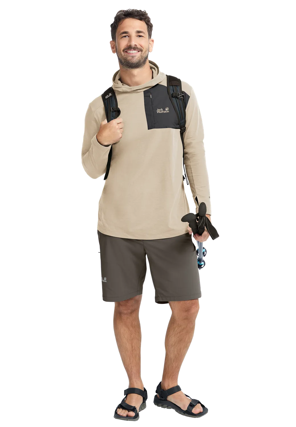 Jack Wolfskin Sucol Hoody M sweat homme capuche respirant