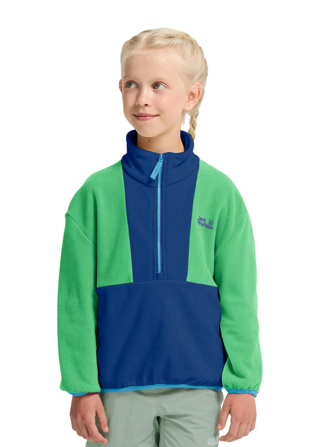 Jack Wolfskin Colorblock Taunus HZ K pull polaire enfant