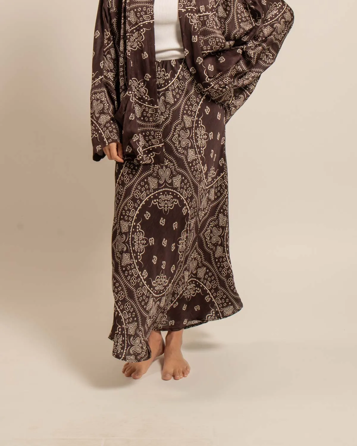 AOKYANOS Hamilton jupe longue Bandana Chocolat