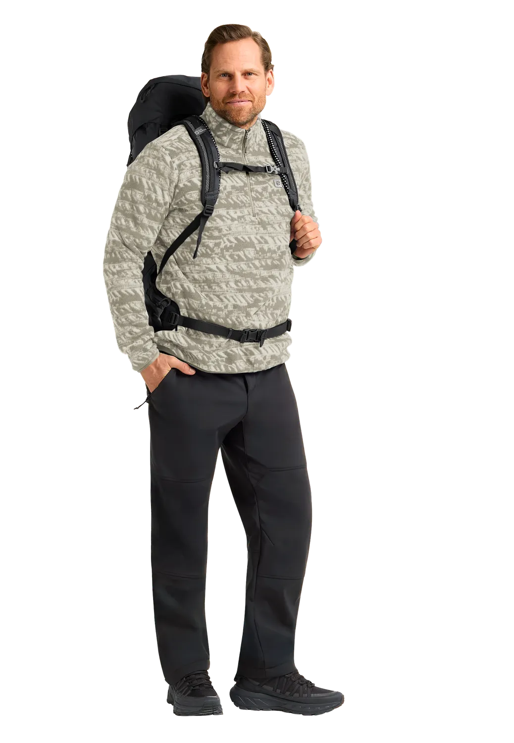 Jack Wolfskin Big Sky Hz M polaire homme chaude imprimée