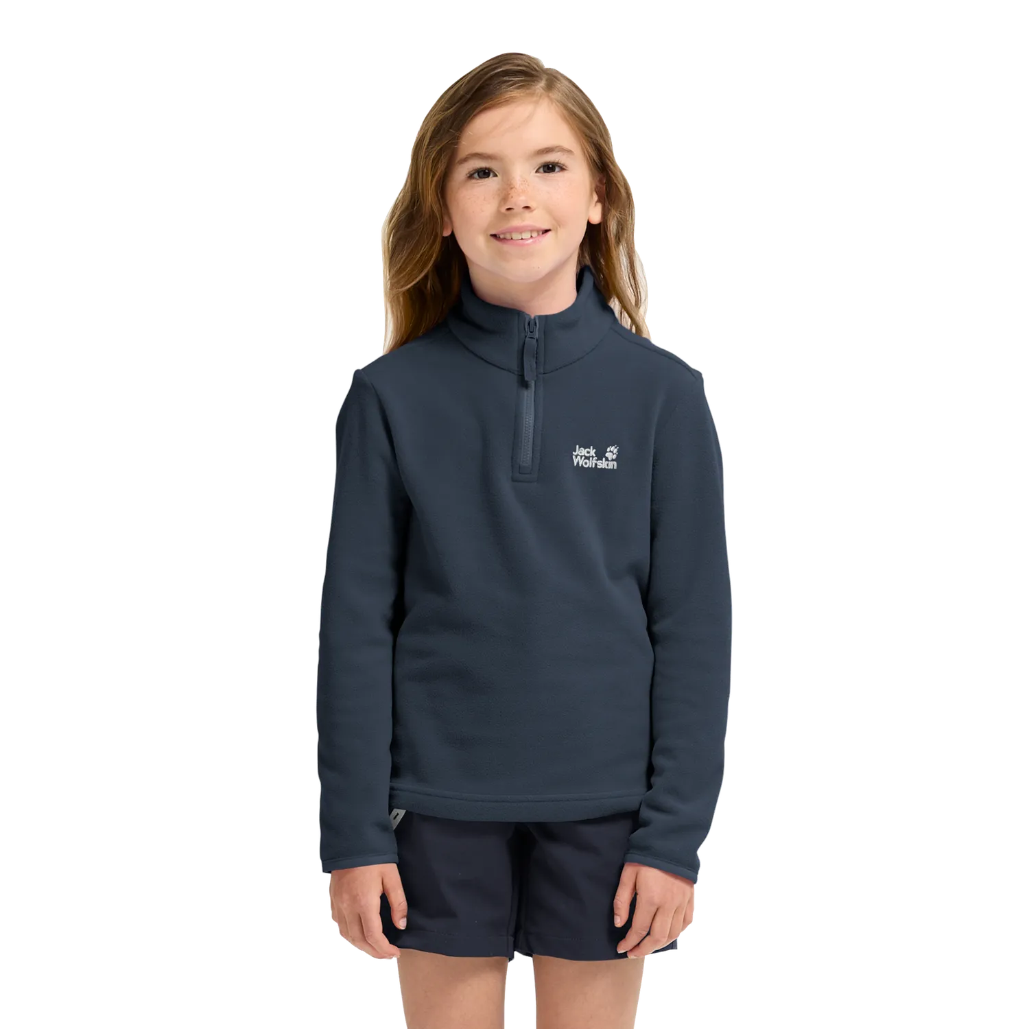 Jack Wolfskin Taunus 100 HZ pull polaire enfant demi-zip chaud