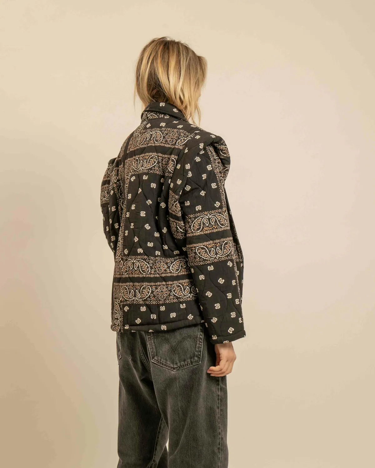 AOKYANOS San Francisco Bandanas kimono anthracite