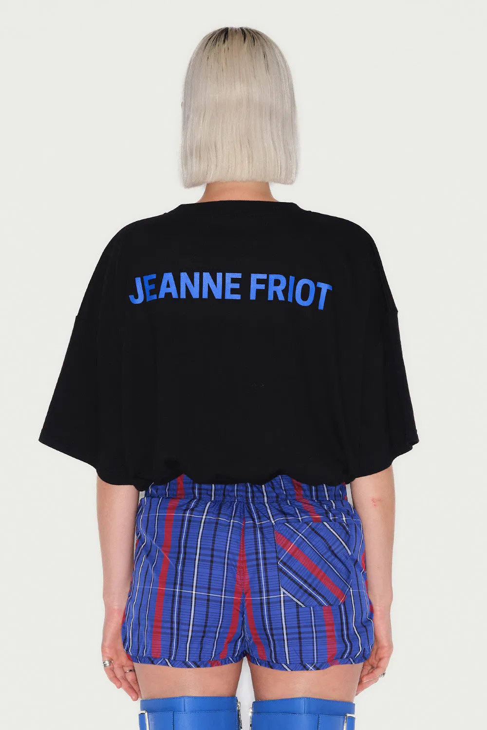 Jeanne Friot Peace tee-shirt oversize noir recyclé