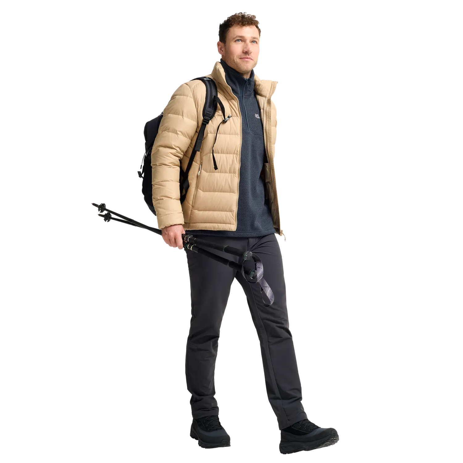 Jack Wolfskin Pinetrail HZ M pull polaire homme M demi-zip