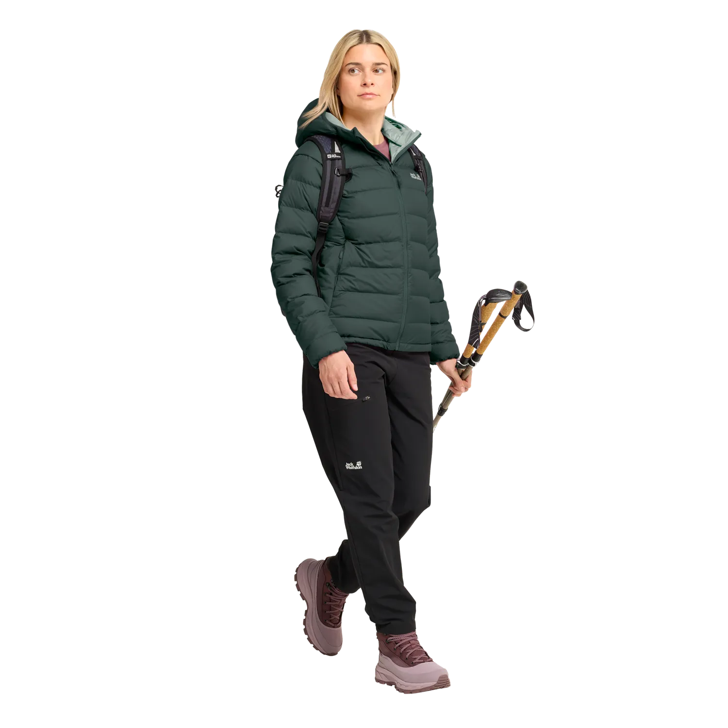 Jack Wolfskin Wild Pass Down Hoody W doudoune femme capuche