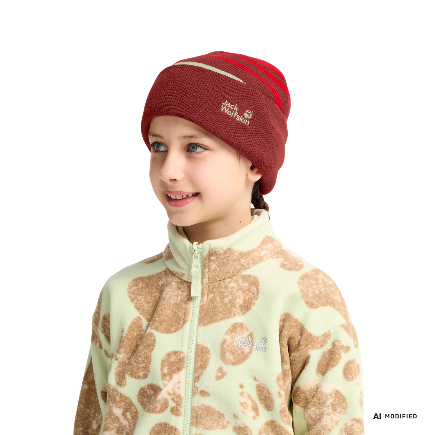 Jack Wolfskin Stripy Knit Beanie K bonnet enfant acrylique