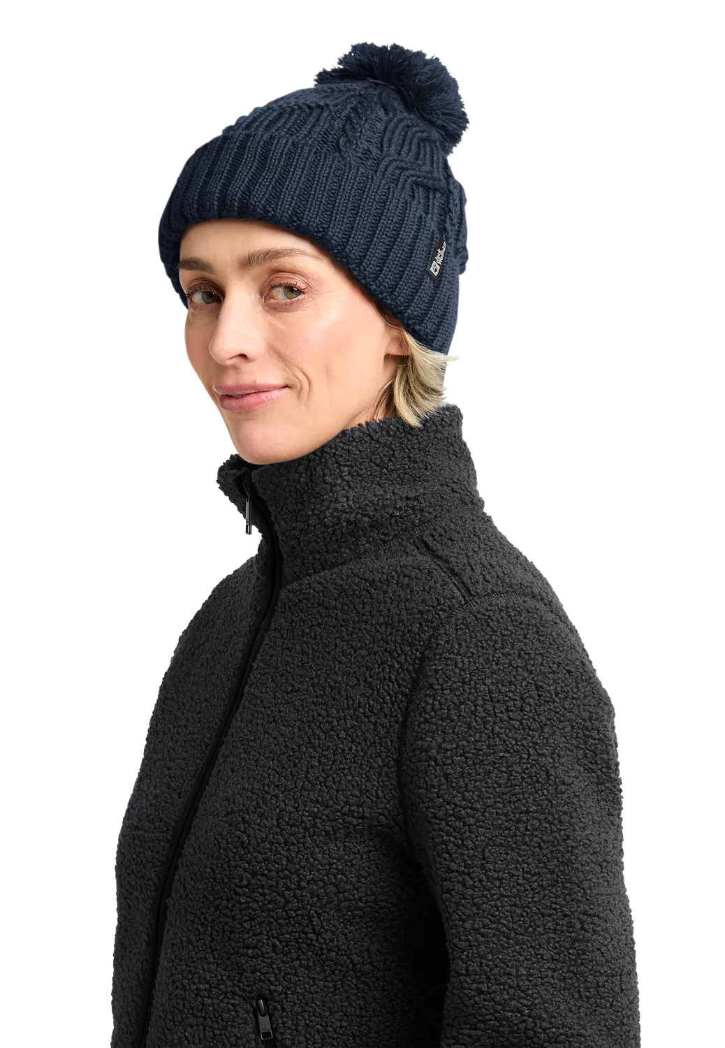 Jack Wolfskin Pompom Beanie bonnet pompon doublure polaire