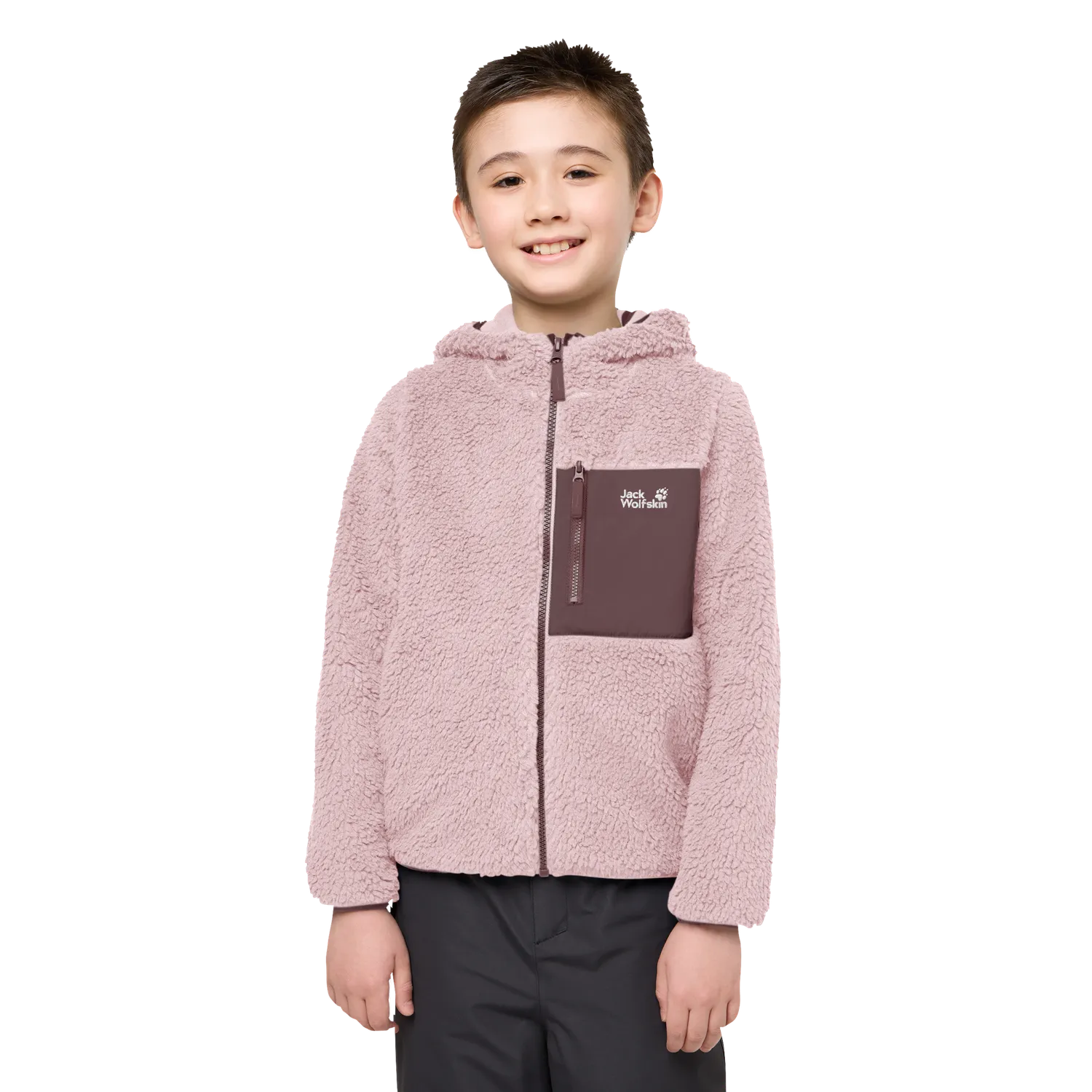 Jack Wolfskin Ice Curl Hood Jacket K veste polaire enfant capuche