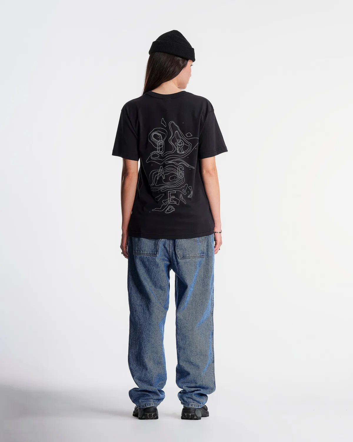 Orage Alpine Tee t-shirt noir coton bio