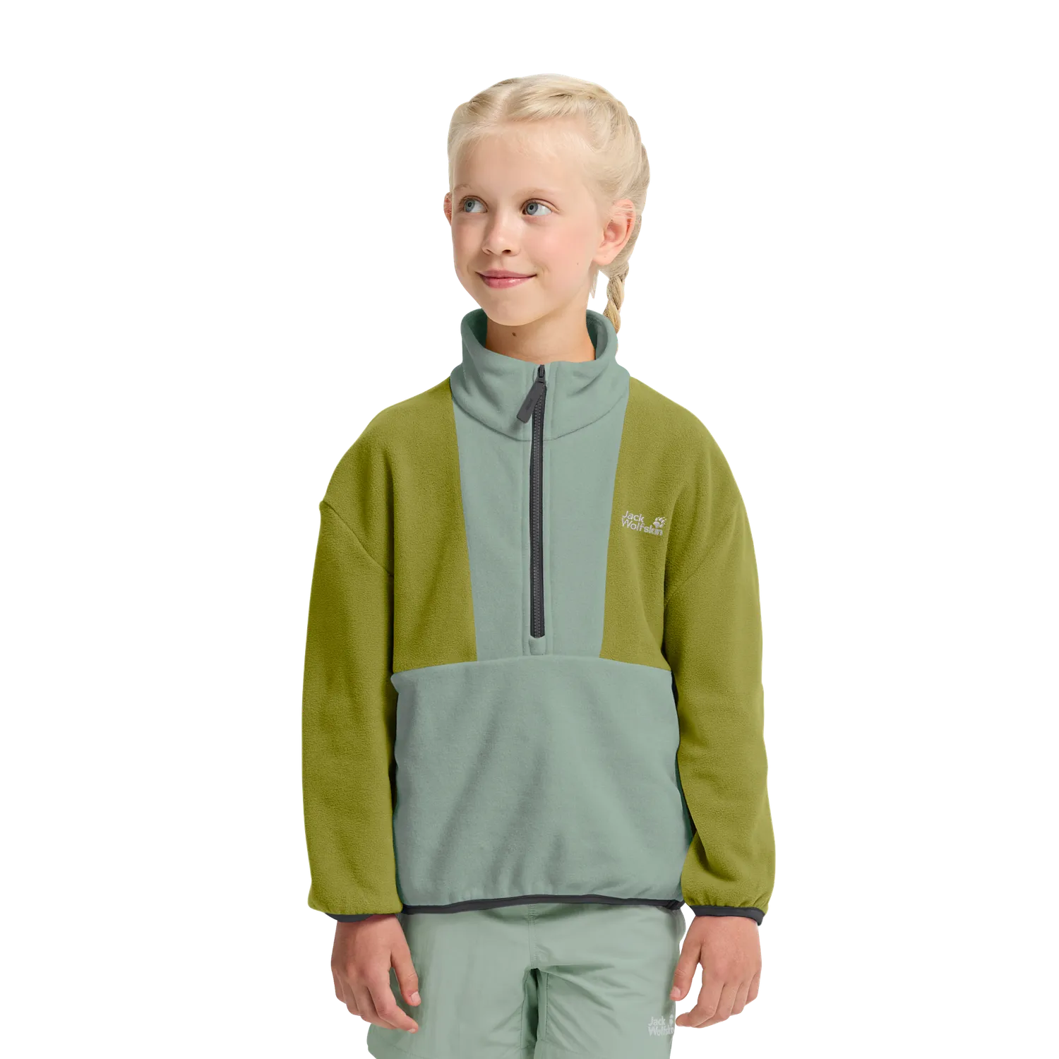 Jack Wolfskin Colorblock Taunus HZ K pull enfant polaire