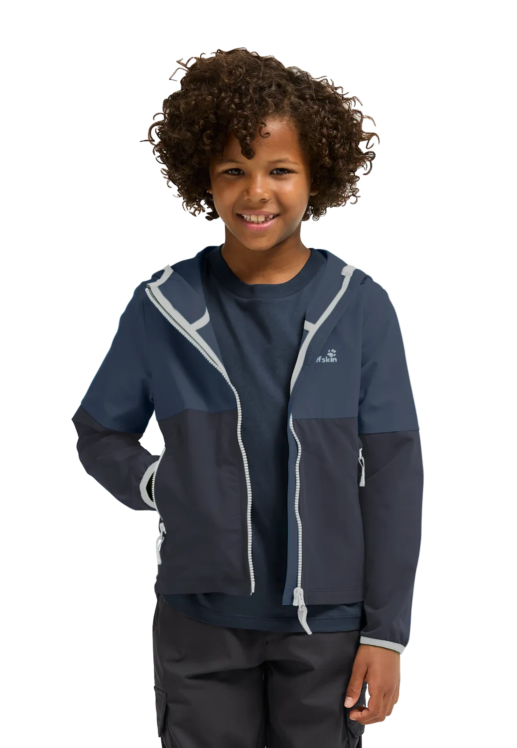 JACK WOLFSKIN SANDBIRD HOODED veste enfant coupe-vent