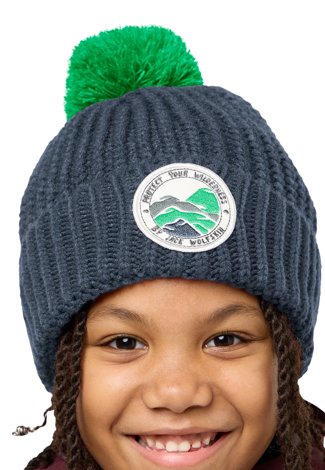 Jack Wolfskin Pompom Badge bonnet enfant pompon chaud