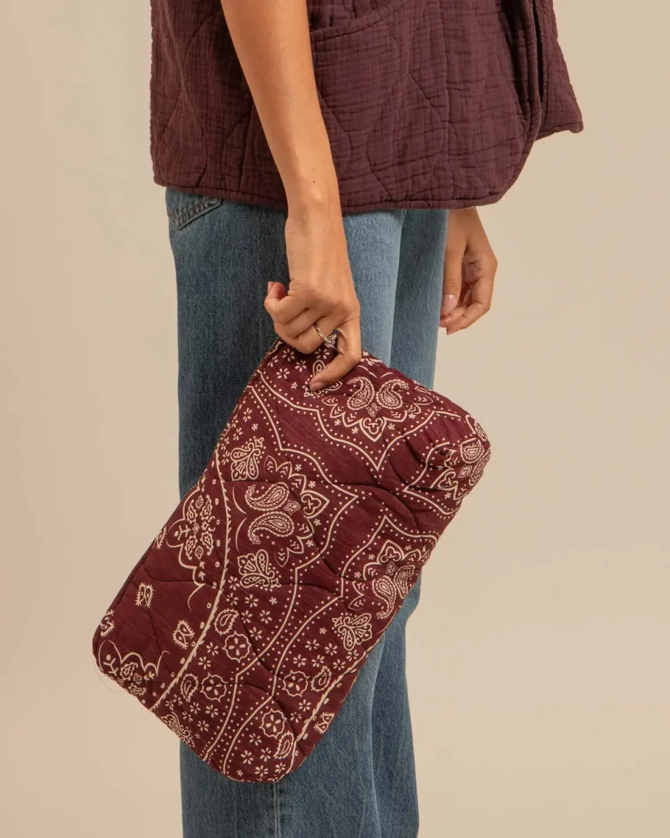Aokyanos Orlando Bandana Bordeaux pochette viscose