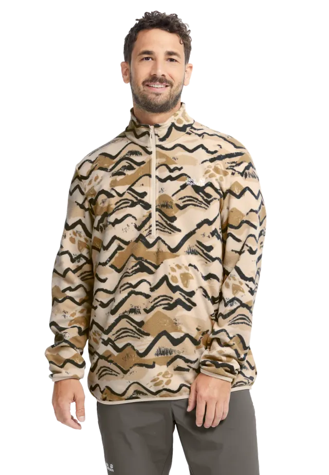 Jack Wolfskin Paw Era 100 polaire homme demi-zip