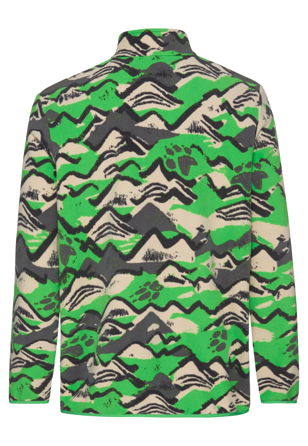 Jack Wolfskin Paw Era 100 Print Hz M pull polaire homme demi-zip
