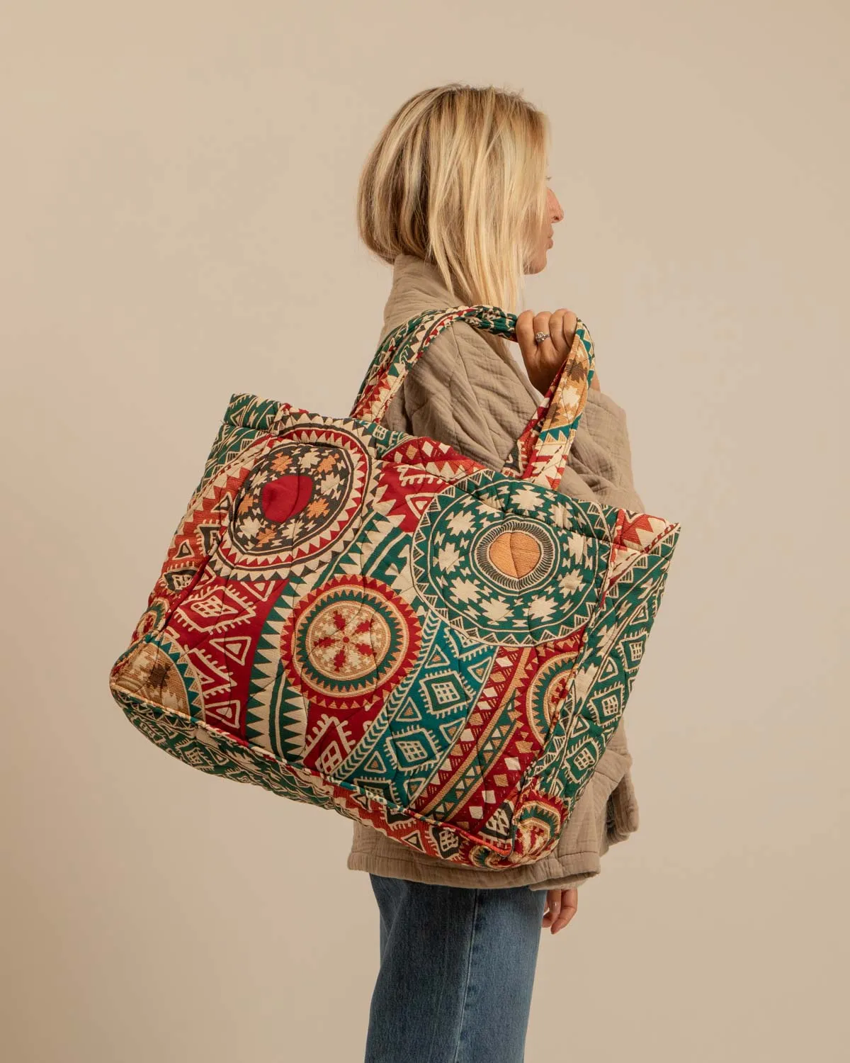 AOKYANOS Philadelphie Inca Rouge sac matelassé rouge