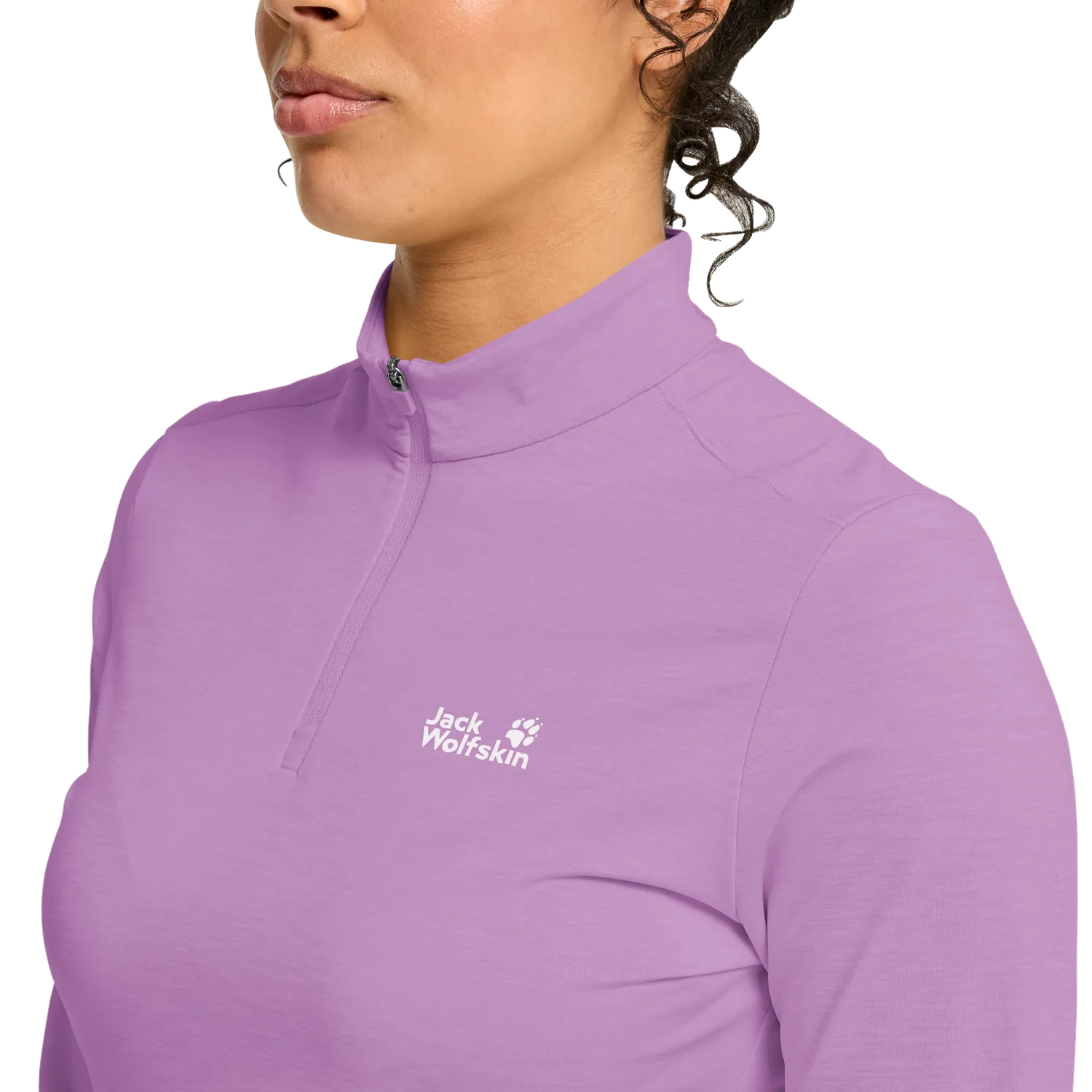 Jack Wolfskin Trail HZ W haut rando femme demi-zip respirant