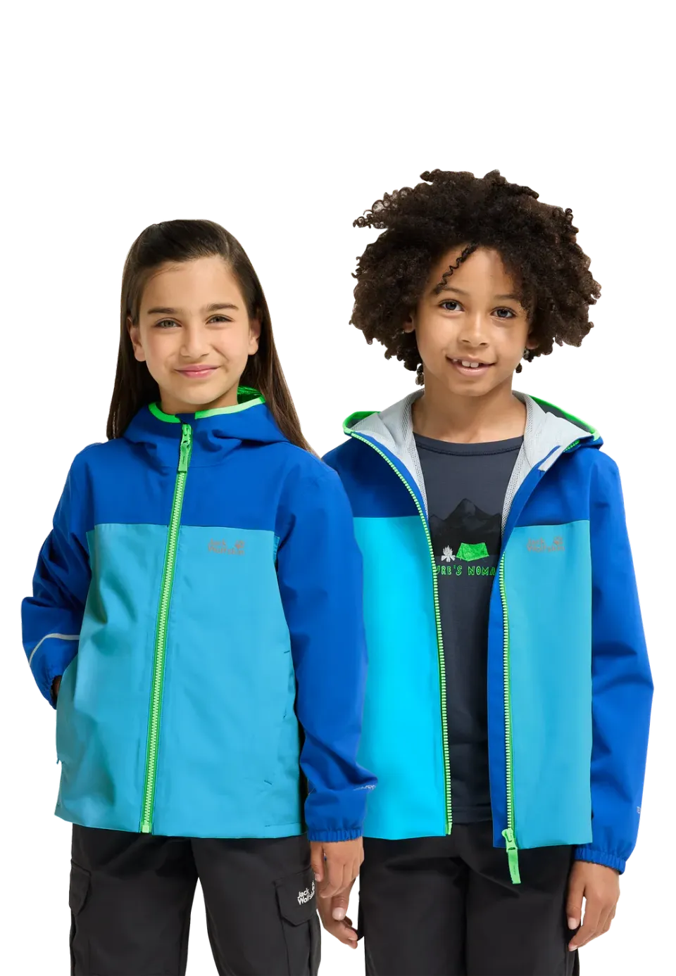Jack Wolfskin Adventuretribe 2L JKT K veste imperméable enfant capuche