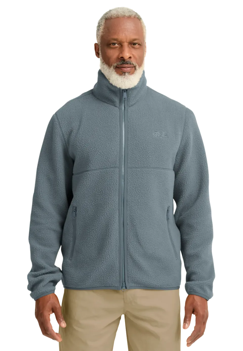 Jack Wolfskin Lite Curl FZ polaire homme col montant