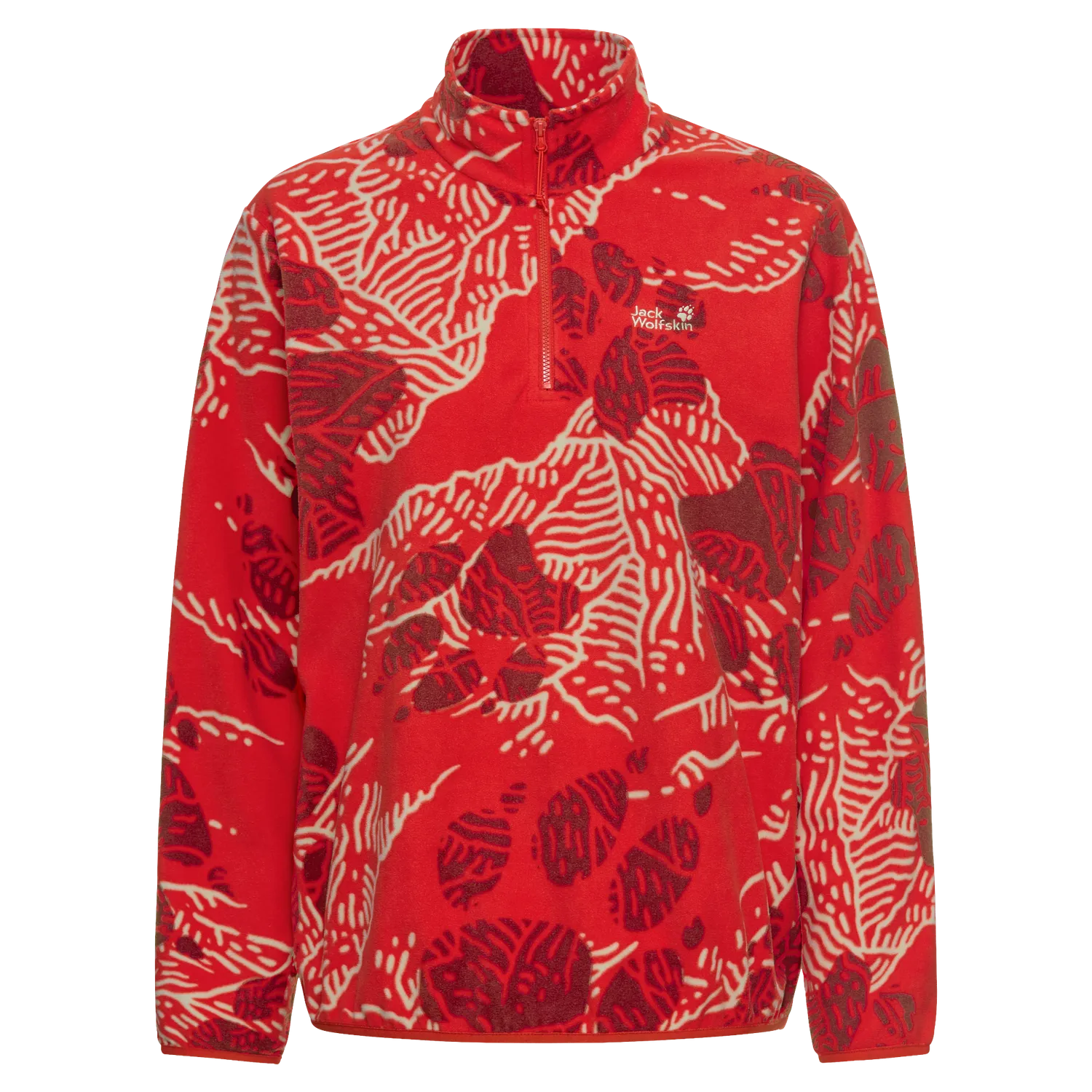 Jack Wolfskin Paw Era 100 Print HZ W polaire femme demi-zip