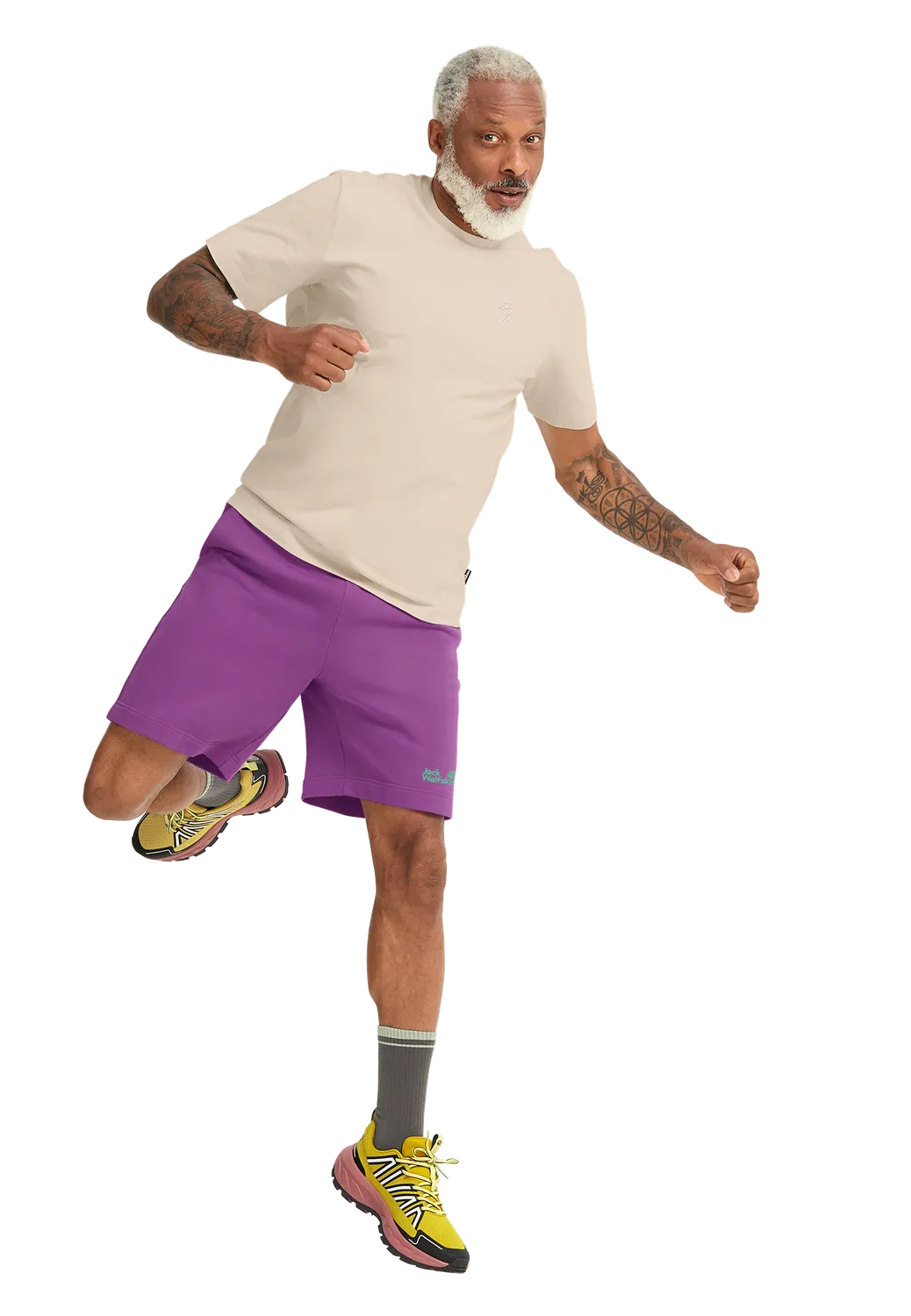 Jack Wolfskin Celebrate the Paw Shorts short coton homme