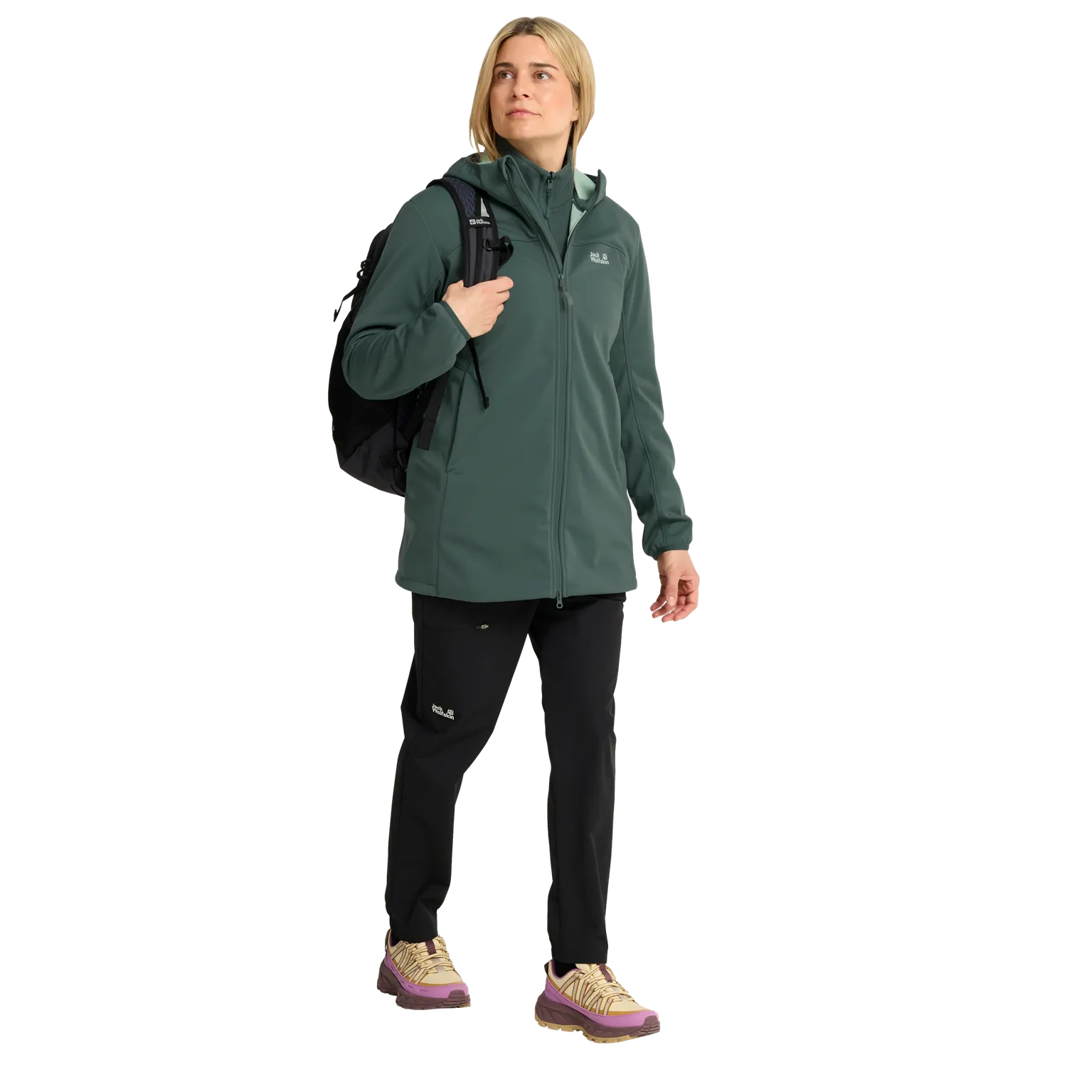 Jack Wolfskin Windhain 2 Coat W manteau femme déperlant