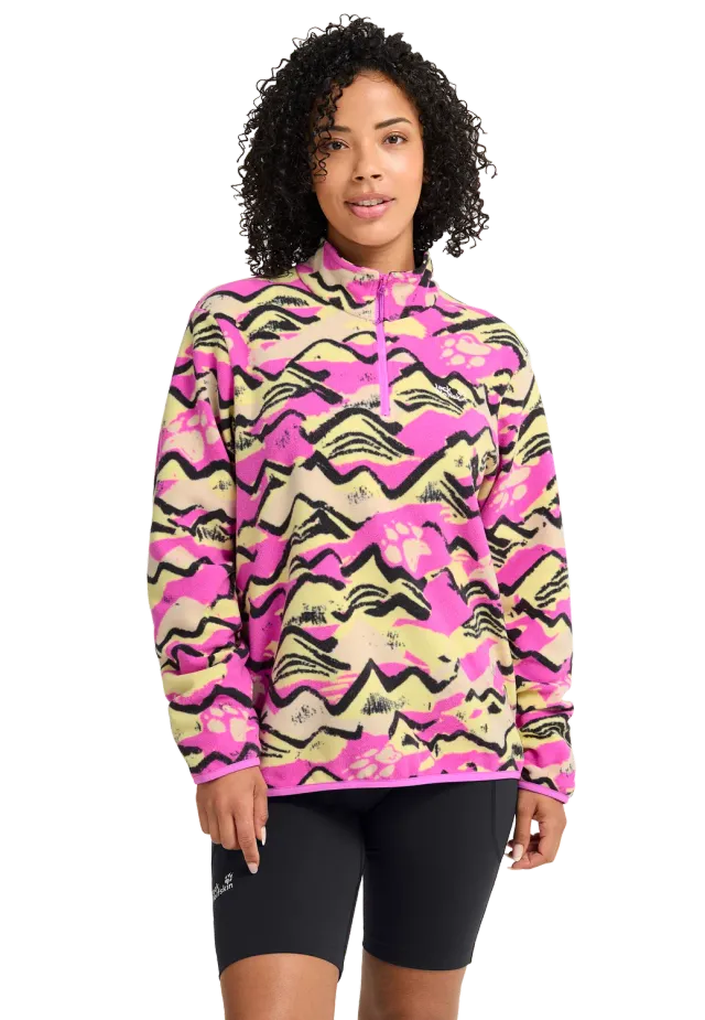 Jack Wolfskin Paw Era 100 Print polaire femme zippée
