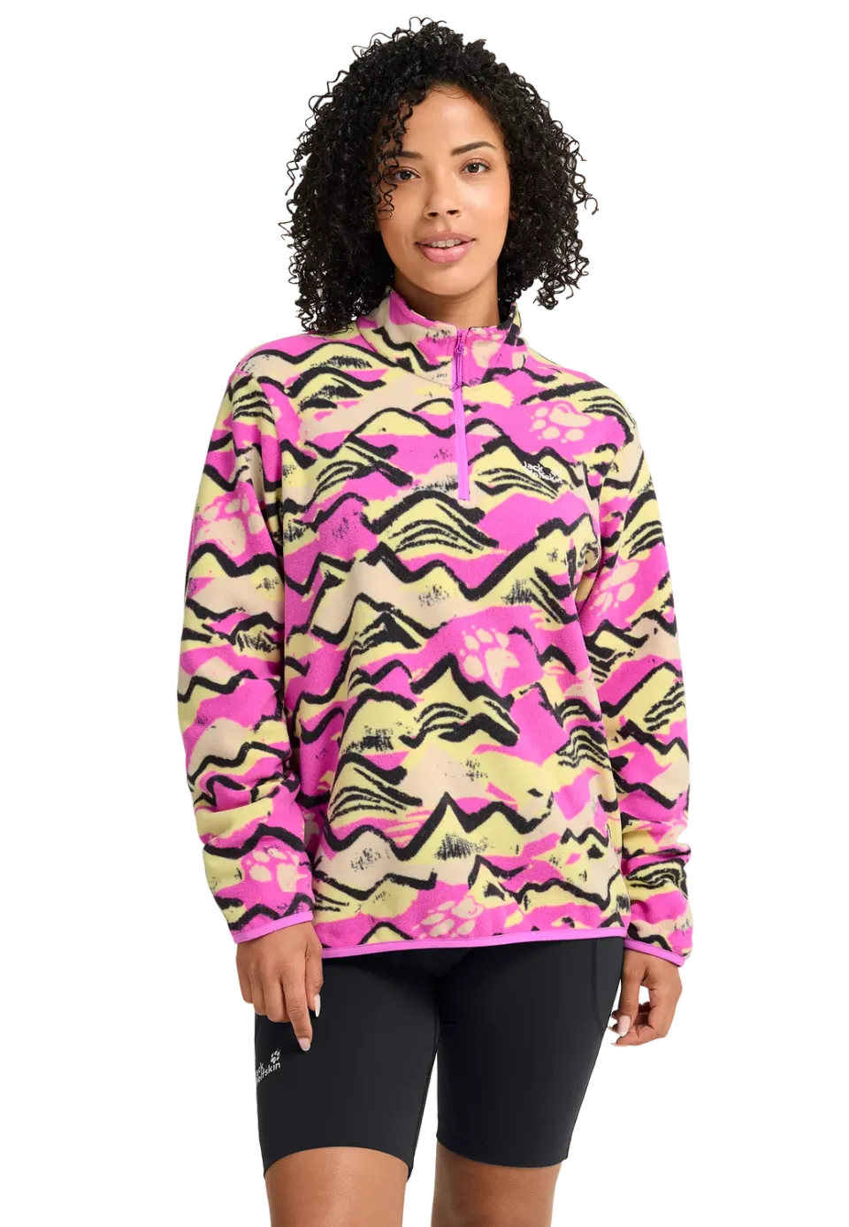 Jack Wolfskin Paw Era 100 Print polaire femme zippée
