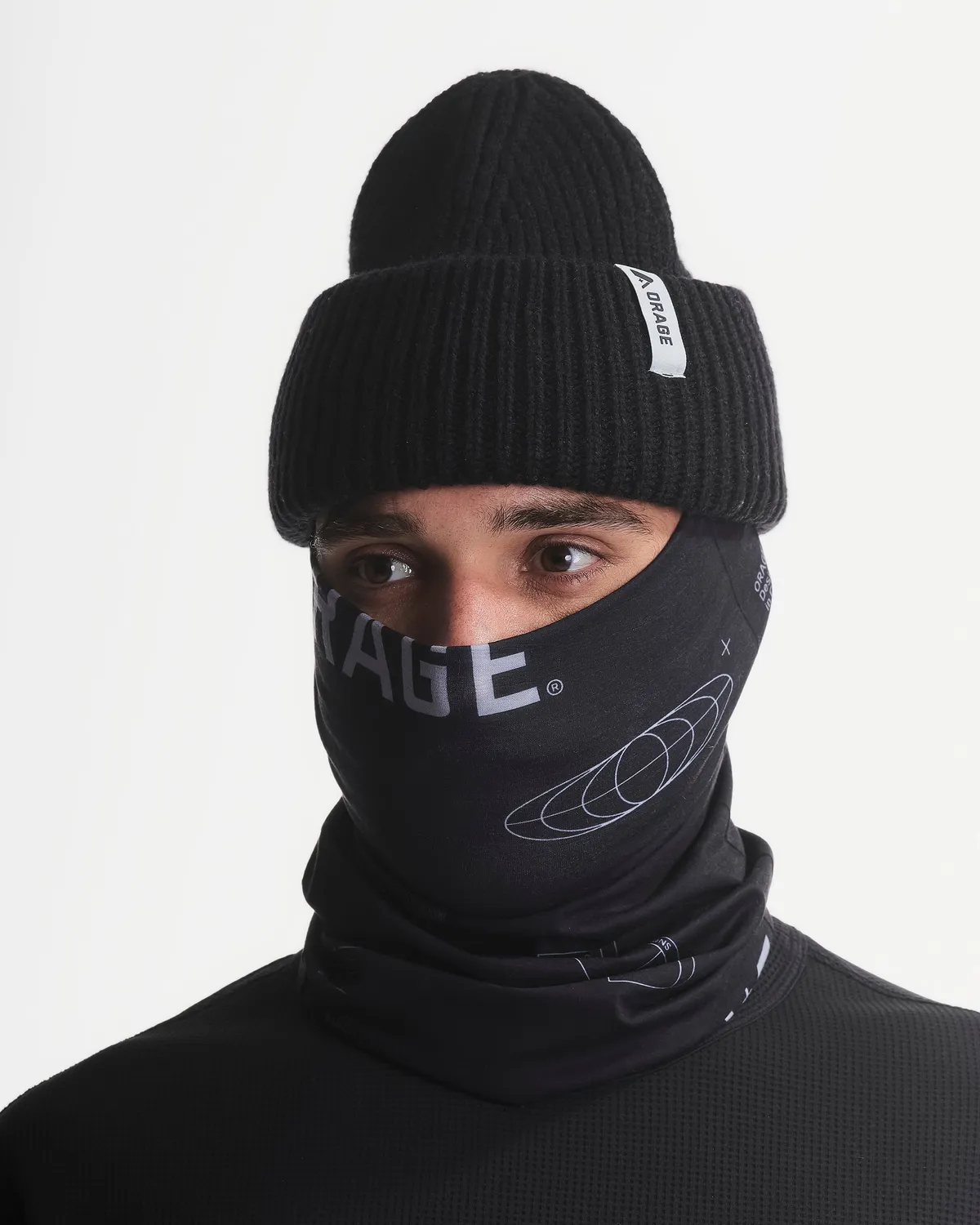 Orage Slash R50909 tour de cou noir stretch
