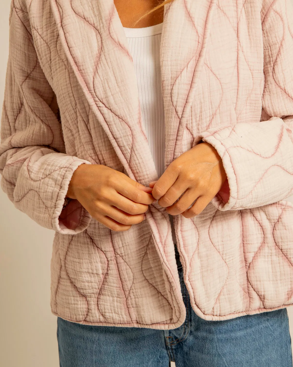 AOKYANOS Cuba kimono poudre coton matelassé