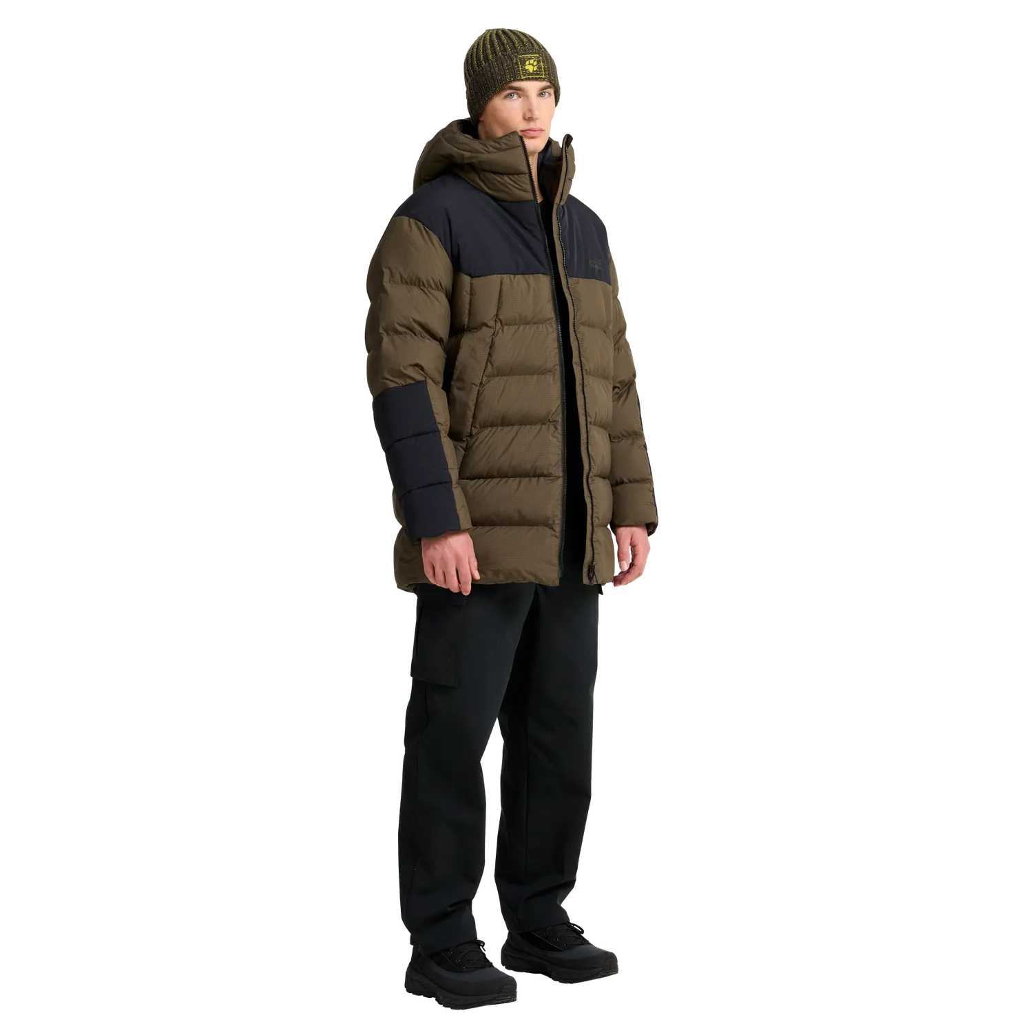 Jack Wolfskin Badge Paw Beanie bonnet hiver chaud unisexe