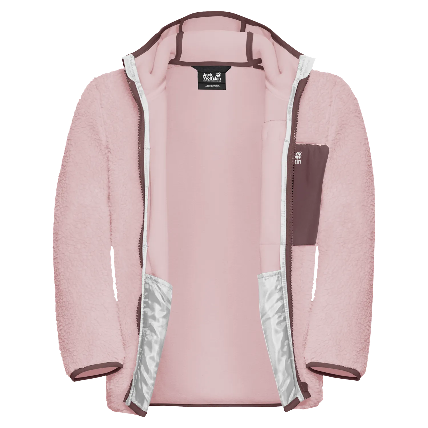 Jack Wolfskin Ice Curl Hood Jacket K veste polaire enfant capuche