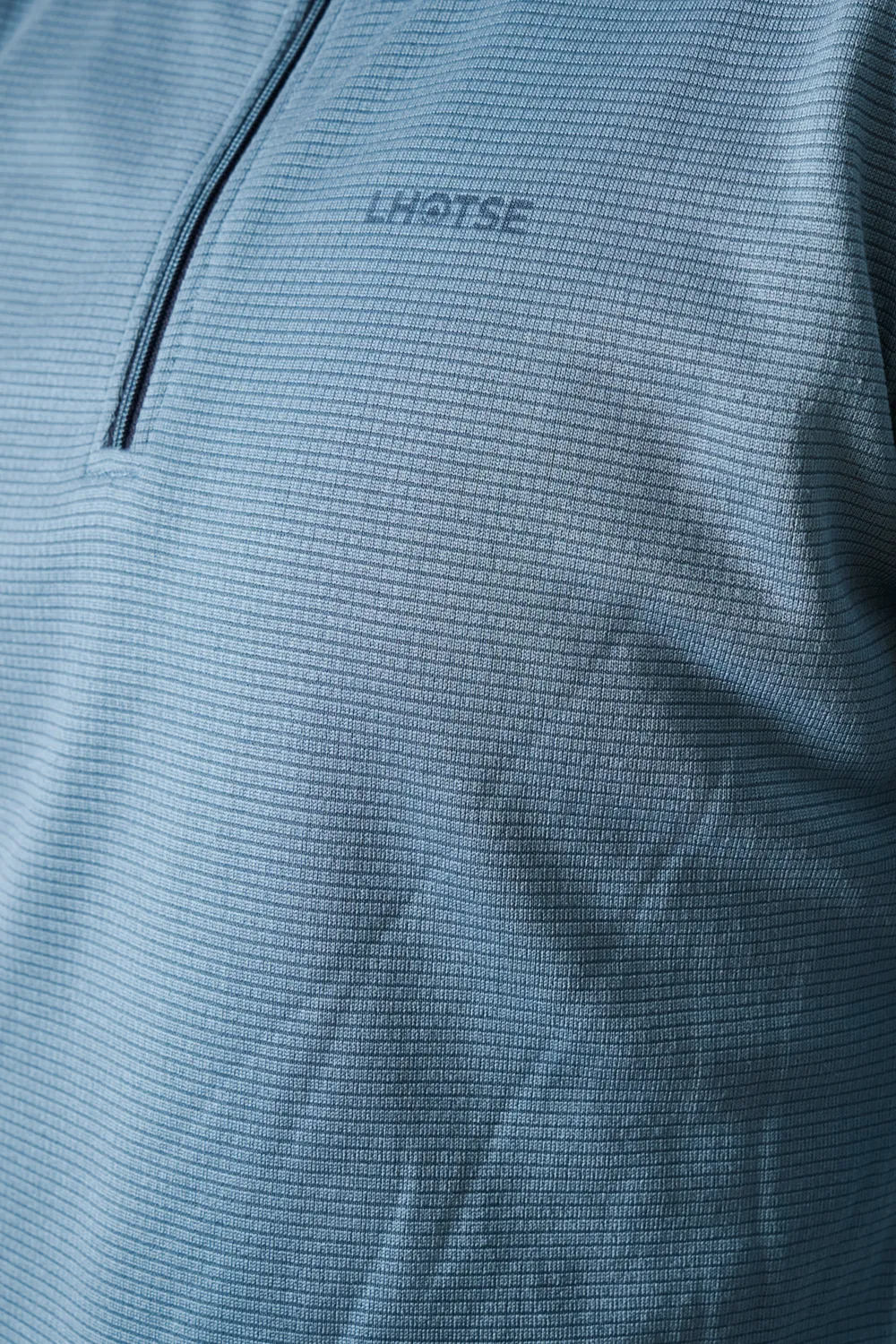 Lhotse Sofia polaire ardoise demi-zip grid