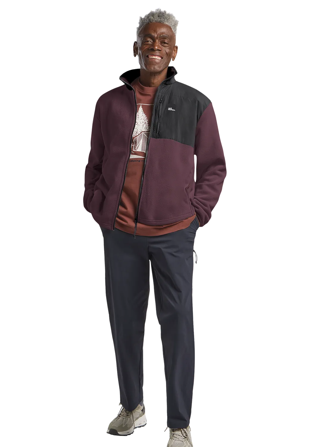 Jack Wolfskin Sumetro FZ M veste polaire homme col montant