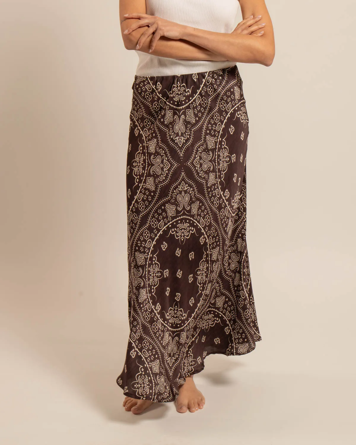 AOKYANOS Hamilton jupe longue Bandana Chocolat